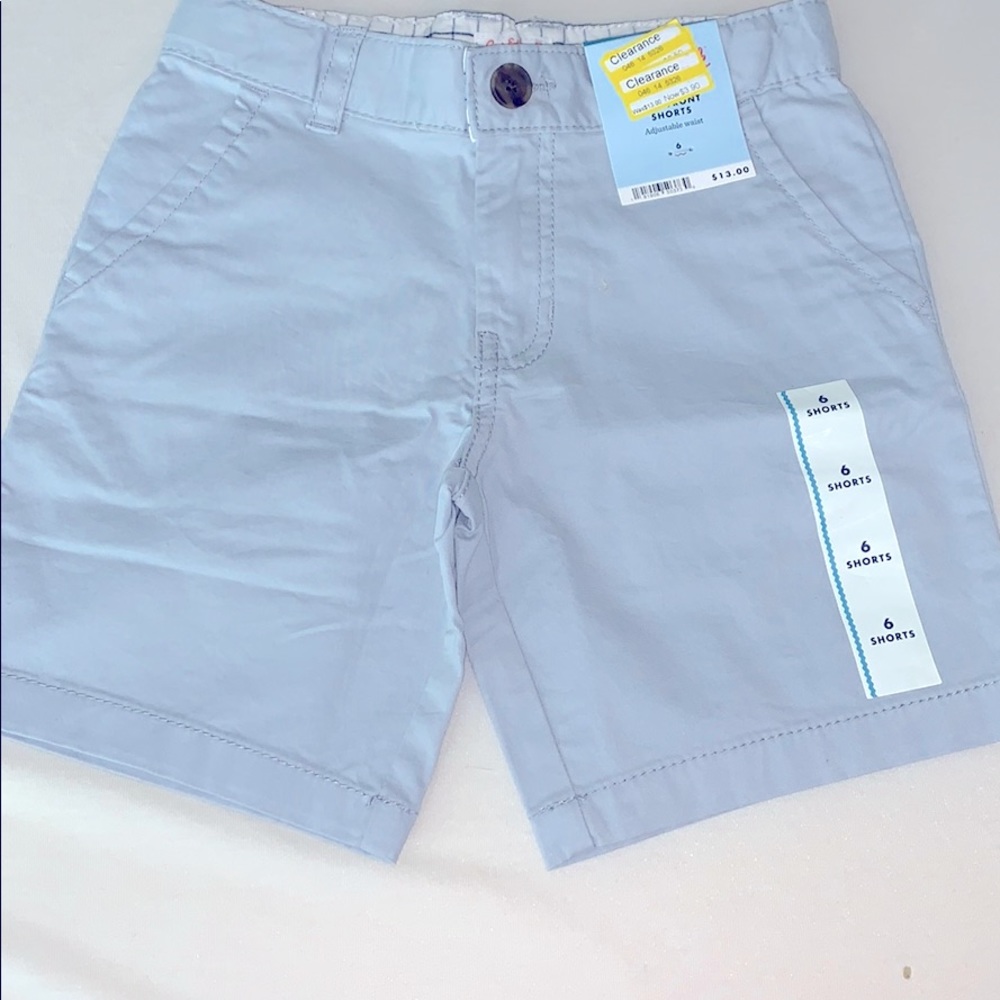 Boys Flat-Front Shorts w/Adjustable Waist